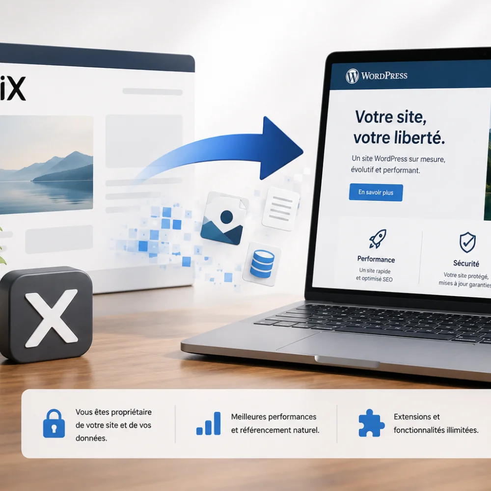 Quitter wix pour wordpress guide migration